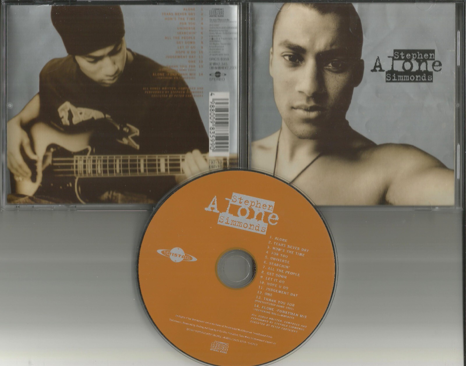 STEPHEN SIMMONDS Alone 2 BONUS Trx DEMO & RARE MIX JAPAN PRESSING CD USA Seller