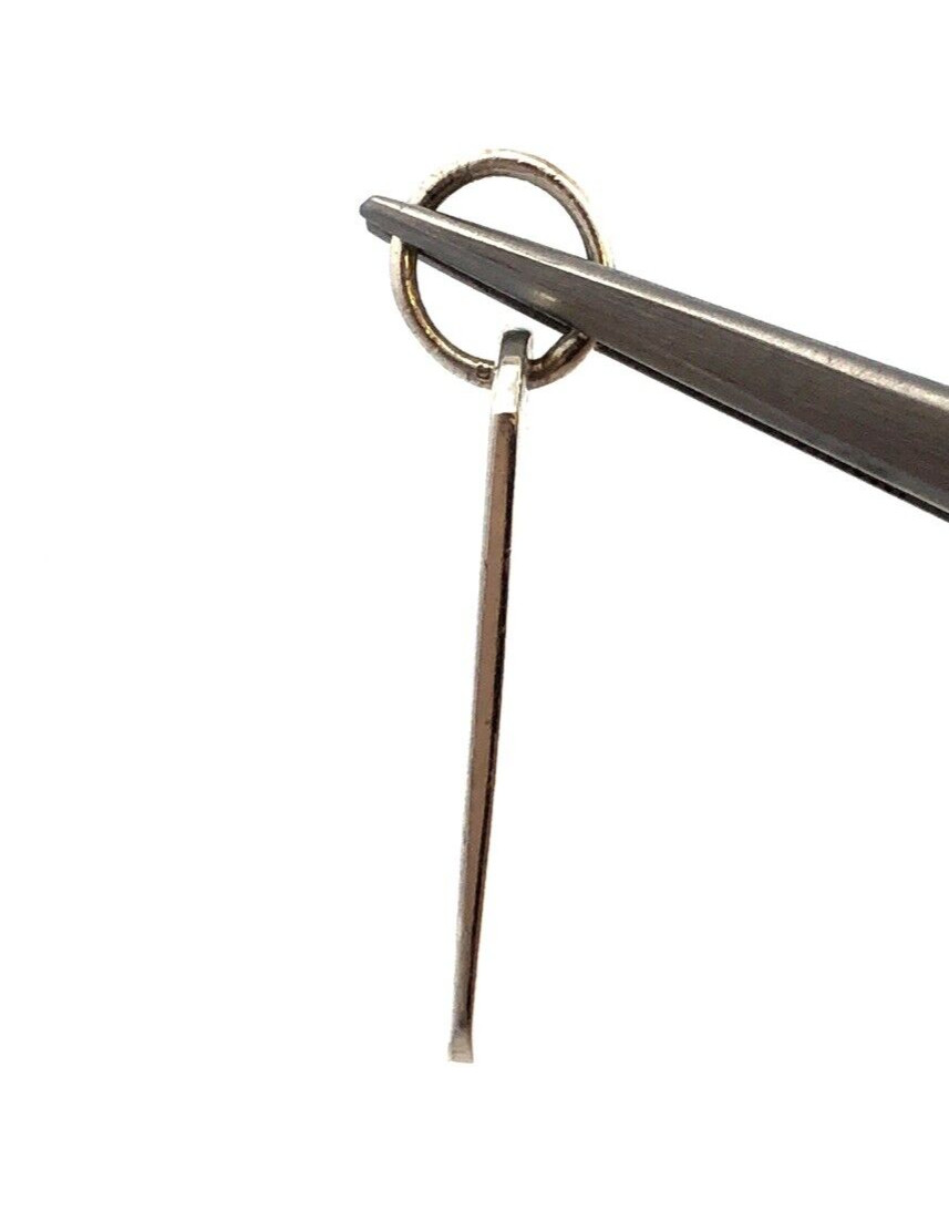 Estate 925 Sterling Silver Rectangle Engraveable … - image 2