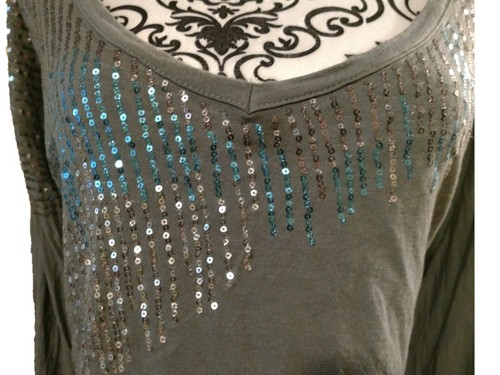 Women's Sequin Top Plus Size 2X Eyeshadow Brand - Picture 2 of 4