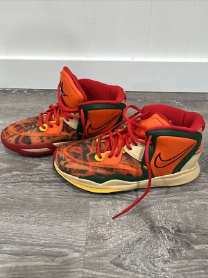 7y Nike Kyrie Infinity GS 1 World 1 People Orange/Green Shoes DD0334-800