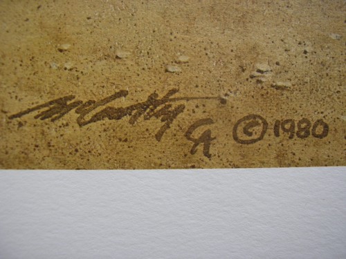 Lithograph Proof: Race with the Hostiles signed by Frank McCarthy #7 of 35, COA - Picture 5 of 9