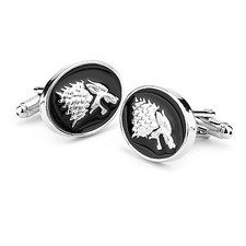 Game of Thrones A Song of Ice and Fire Stark Direwolf Men's Cufflinks