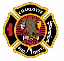 Charlotte Fire Dept Sticker Decal R854
