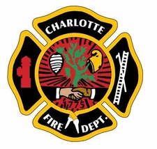Charlotte Fire Dept Sticker Decal R854