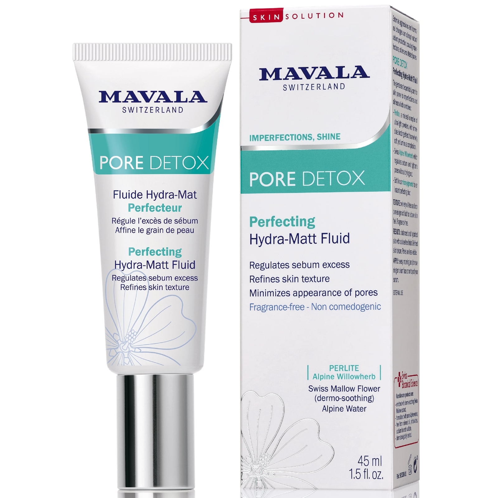 Mavala Swiss Skin Solution - Pore Detox Perfecting Hydra-Matt Fluid (53901) 45ml
