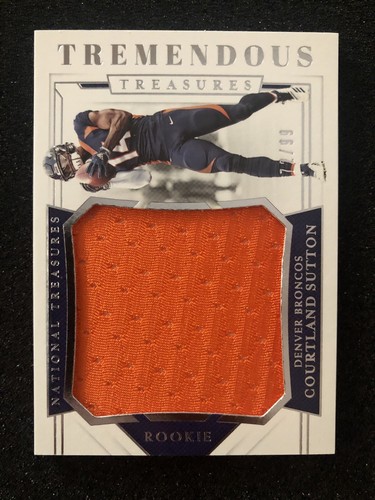 Courtland Sutton 2018 National Treasures Tremendous Rookies card