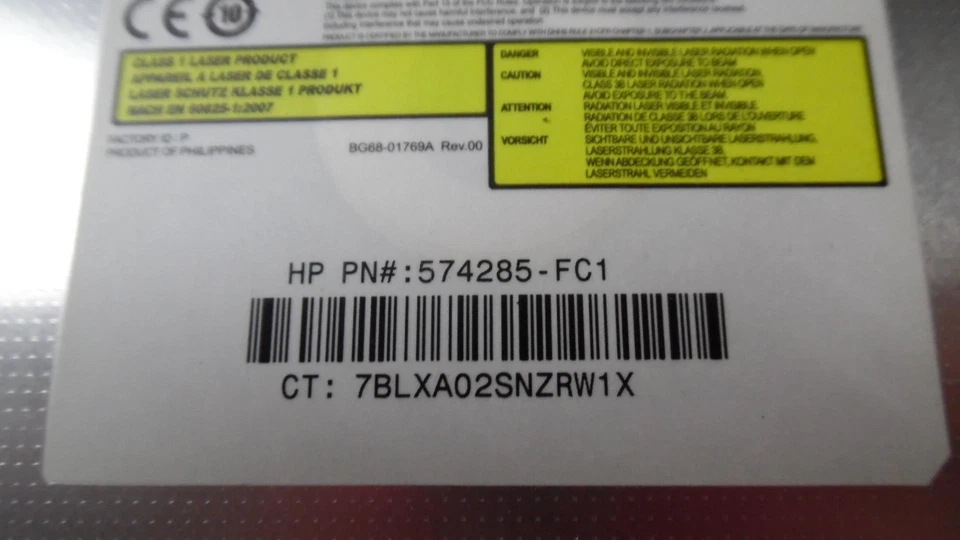 HP Pavilion G4-1016DX 14" - CD DVD-RW Drive w/Bezel - TS-L633 574285-FC1 - Image 4 of 4