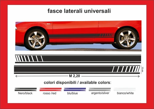 sticker kit STICKERS SIDE BANDS SIDE BANDS 2.2m x 13cm