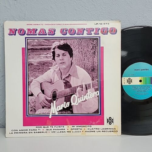 MARIO QUINTERO "NOMAS CONTIGO" Latin LP Record Orfeon Vg+