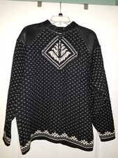 Wool Sweater In Wild Norway Size Large Read Description Ski Sweater 100 Wool