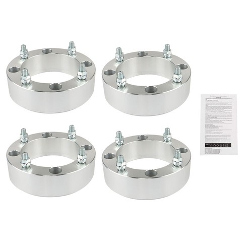 4X Wheel Spacers 4x156 2" 131mm M12x1.5 Silver For Polaris Ranger RZR 2013+