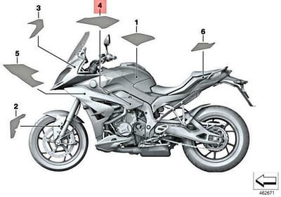NEW BMW K49 0D13 0D23 DECOR TRIM SIDE PANEL REAR LEFT 51148388997
