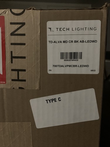 Tech Lighting TD Alva Pendant, Brass/Black LEDWD - 700TDALVPMCBR-LEDWD - Picture 2 of 3