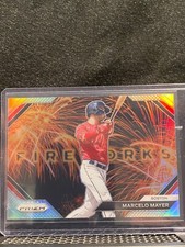 Marcelo Mayer 2024 Prizm Fireworks Silver Prizm - Red Sox