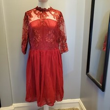New Wine Red Aline Bridesmaid Cocktail Dress XL