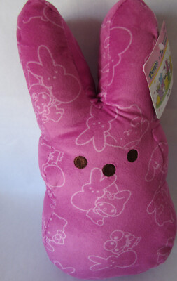 Peeps x Hello Kitty & Friends Pink Easter Bunny All Over Pattern Plush 12'' A