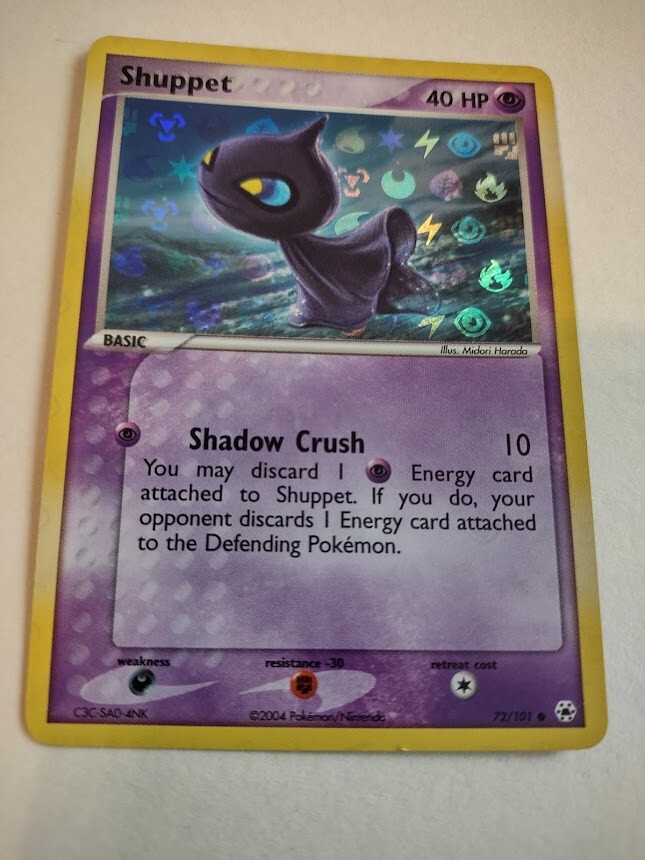 Pokemon Shuppet 72/101 Holo LP card