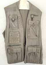 Vintage 80s Banana Republic Mens Safari Travel /Shooting Vest -Mill Valley - XL