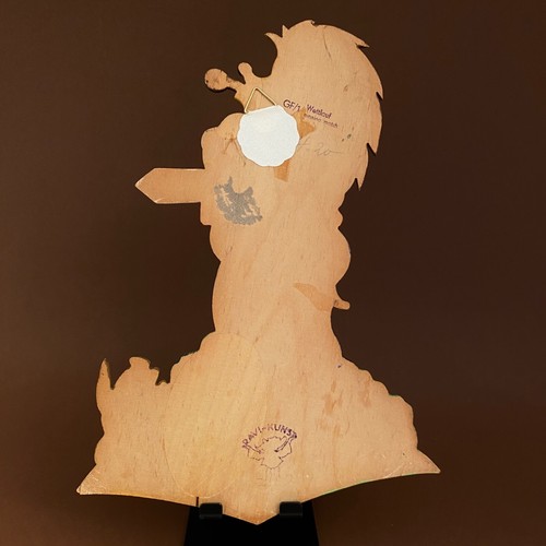 Hase und Igel Figur Vintage Märchen-Holzbild 50er Ravi-Kunst Brüder Grimm Deko - 第 2/2 張圖片