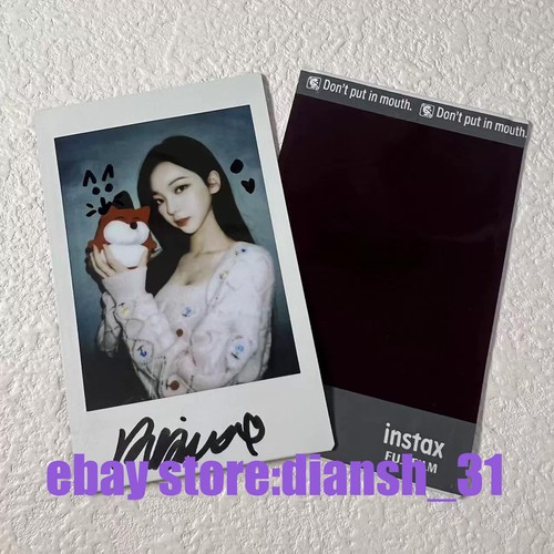 Foto autografiada firmada a mano de Aespa KARINA WINTER GISELLE 3' fotografía Polaroid - Imagen 3 de 8
