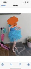 tutu dance costume child   blue size 8 pre-owned  