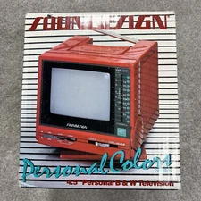 Retro Red 4.5" Black & White TV New Open Box 80s Soundesign Vintage Electronics