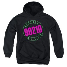 Beverly Hills 90210 Kids Hoodie Neon Logo Black Hoody