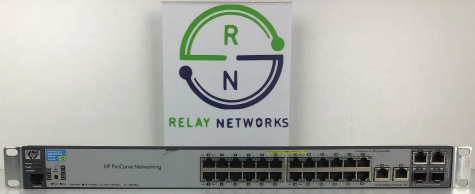 HP J9138A HP 2520-24-PoE Switch 24 RJ-45 10/100, 2 RJ-45 10/100/1000, 2 dual - Image 4 of 4