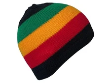 Rasta Skully Beanies Hat Unisex Warm Soft Skull Knitting Cap Jamaica Beanie Kufi