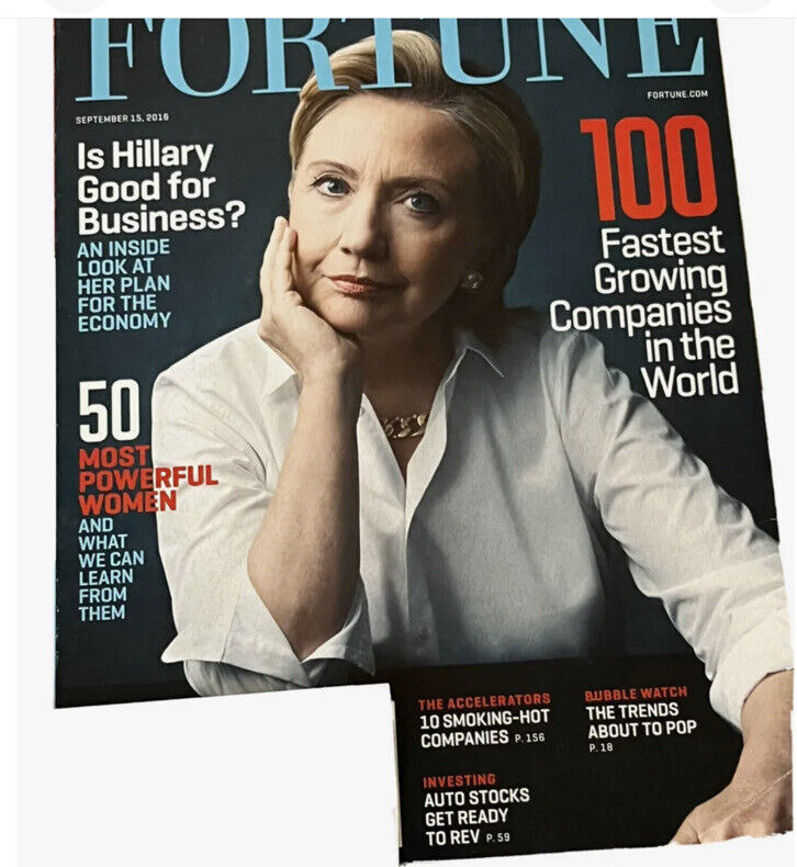 Lot 8 Issues Fortune Magazine 2016 Business Finance Bezos Zuckerberg Clinton