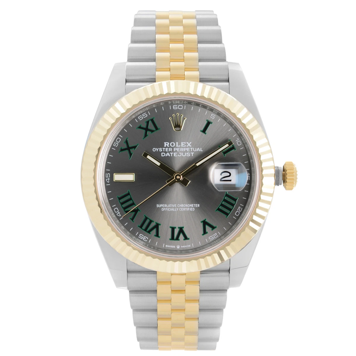 Rolex datejust top 41 18k gold