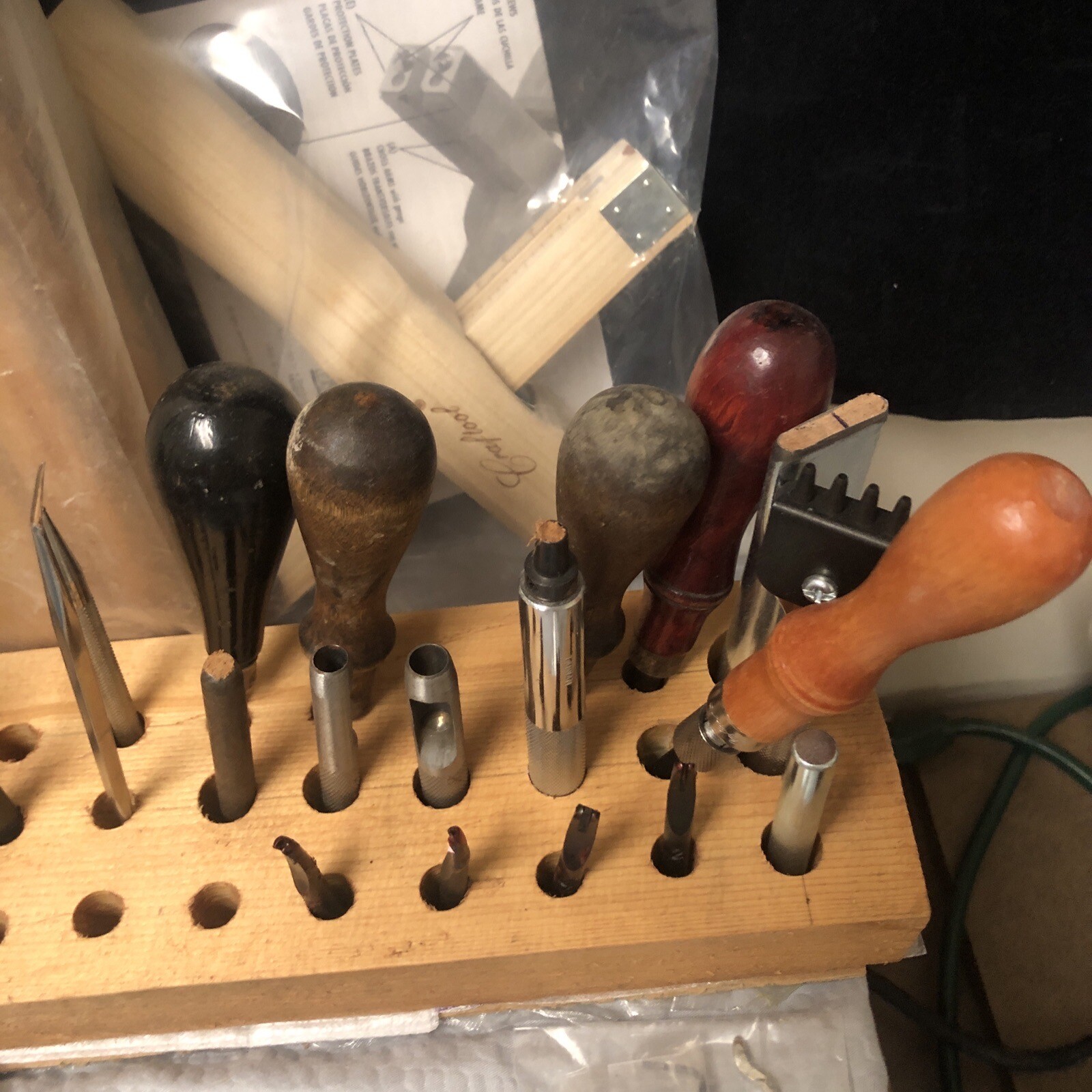 Lot Leather Working Making Tools PUNCHES Buckles Dyes Stamps Straps eBay