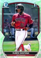 2023 Bowman Chrome Ruben Santana 1st Lunar Glow Arizona Diamondbacks #BCP-42