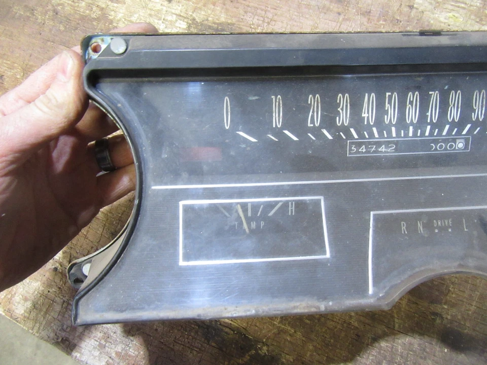 1965 1966 Cadillac Deville Fleetwood внутренняя приборная панель спидометр указатель кластер - Изображение 2 из 4