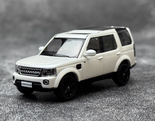AL WHELART 1:64 Blanco Negro Discovery 4 Deportes Modelo ORV Diecast Coche Coleccionable - Imagen 4 de 8