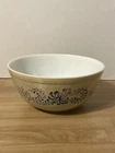 Vintage Pyrex Homestead Brown and Blue Mixing Bowl #403 2.5 Qt No Chips Cracks