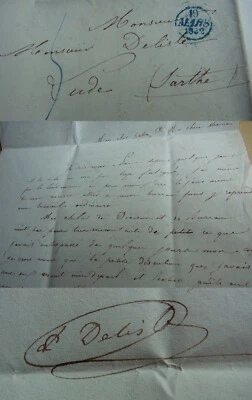 Vorphila Frankreich: Brief PARIS 1832, Mr. DELISLE an Eltern in LUDE (Sarthe) - Bild 1 von 4