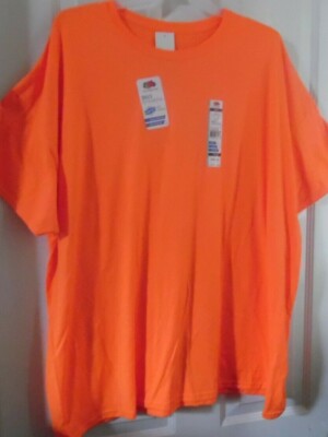 FTL MEN'S SAFETY ORANGE SHORT SLEEVE T-SHIRT EVERSOFT 58-60 HIGH VIS SAFETY 4X 