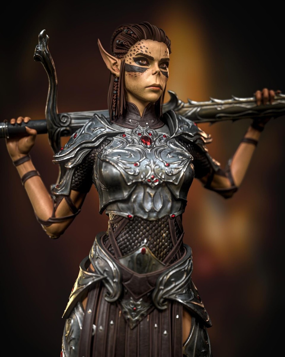 Baldur's Gate 3 Lae'zel figure/statue (make to order) 7.9in/20cm