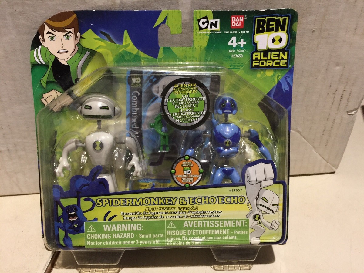 【未開封】BEN10 フィギュア　ECHO ECHO BEN 10 TEN ULTIMATE ECHO ECHO ALIEN ACTION FIGURE! 4 INCH 10