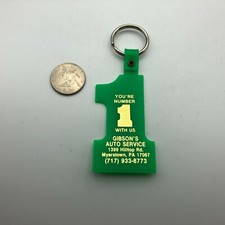 Vtg Gibsons Auto Service Myerstown Pennsylvania Advertising FOB Keychain H8