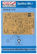 Marabu 1/72 Supermarine Spitfire Mk.I Photo Etch Update Set For KP Model