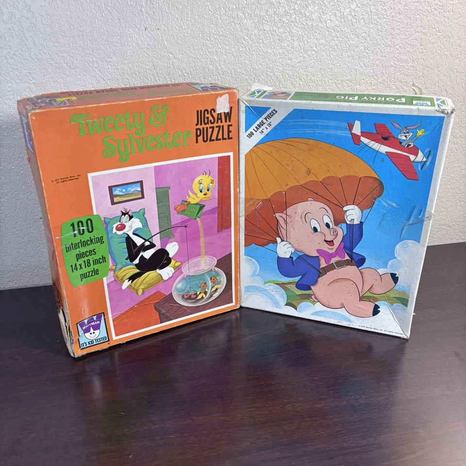 2 rompecabezas Looney Tunes vintage de 100 piezas Foto 4 de 4