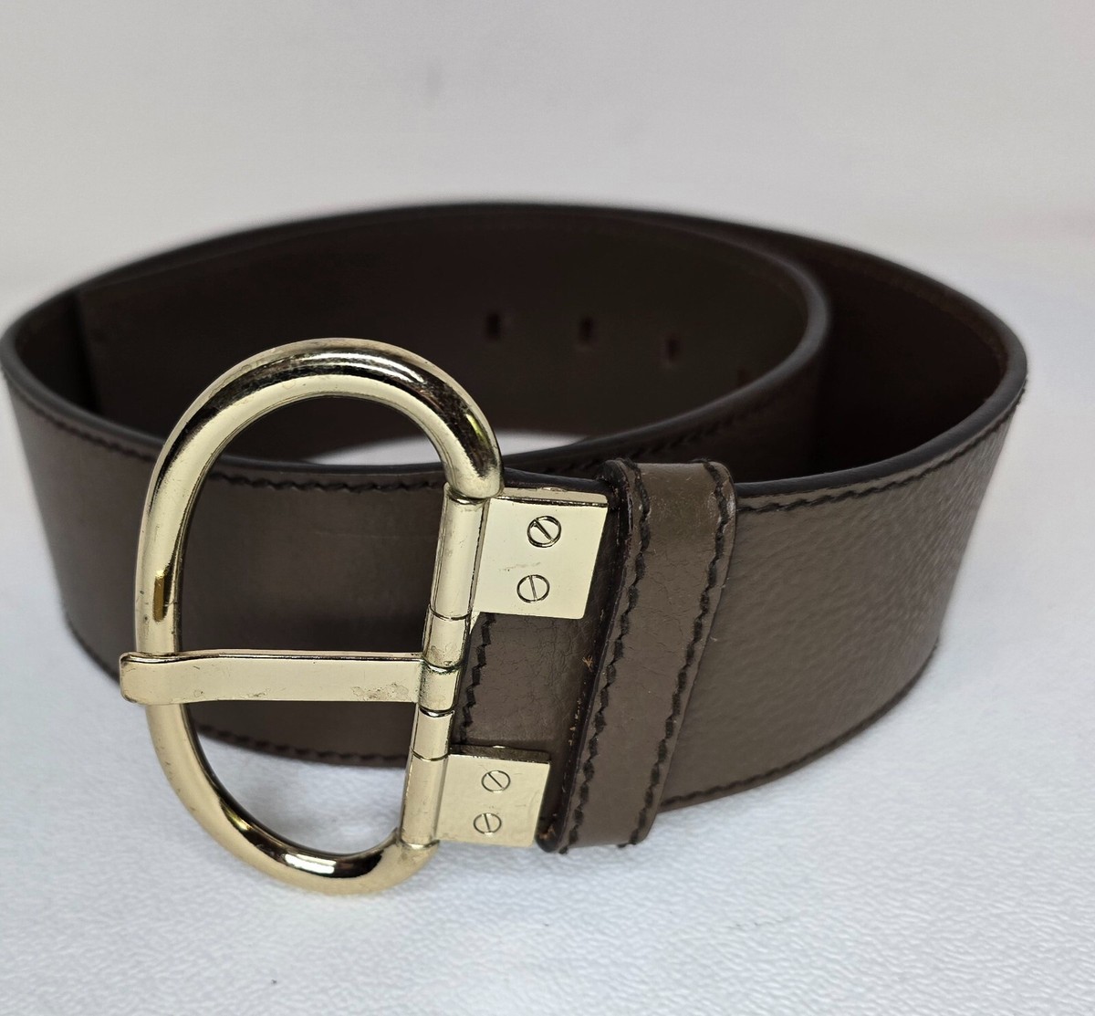 Banana Republic Woven Navy Belt with Round Brass Buckle Woven Braided Cotton Belt | Banana Republic main image 3