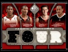2009-10 SP Game Used Marshall/Young/Smith/Speights Quad Relic /199 JX7143