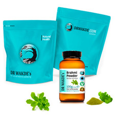 DR WAKDE'S Brahmi Powder Bacopa monniera  Pure, Raw  Dried Powder  Ayurv...