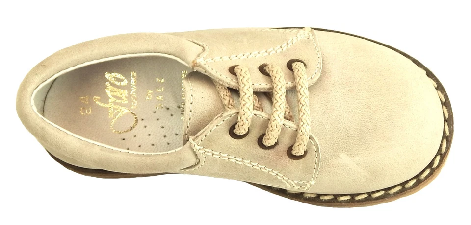 Vestido casual DE OSU-FARO - Espanha -Meninos couro acastanhado sapatos -Europeu 24 tamanho 7 - Imagem 3 de 4