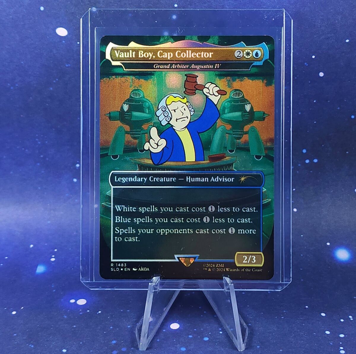 MTG Fallout Vault Boy Cap Collector Secret Lair Foil Magic MTG Fallout Vault Boy Cap Collector Secret Lair Foil Magic