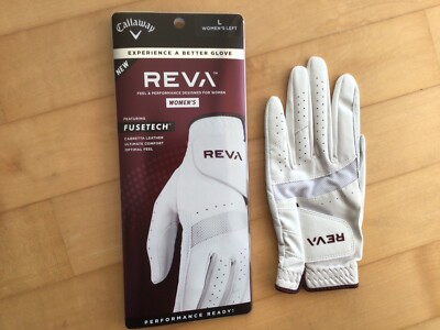 Callaway Damen Reva Golf Handschuhe Cabretta Leder - Größe L - Neu