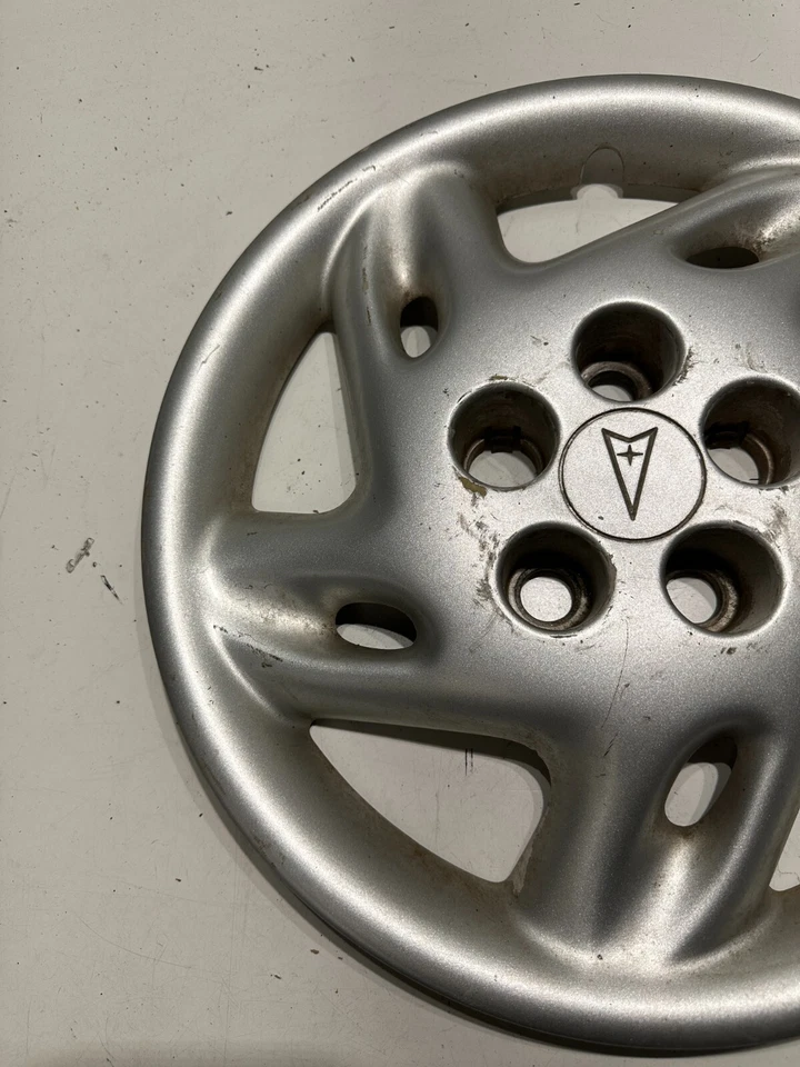 1995-1998 PONTIAC GRAND AM 14" Hub Cap 9592477 OEM SILVER - Image 2 of 4